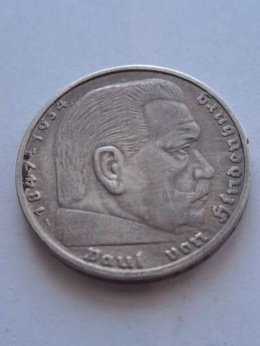 Niemcy 5 Marek Hindenburg 1936 r A