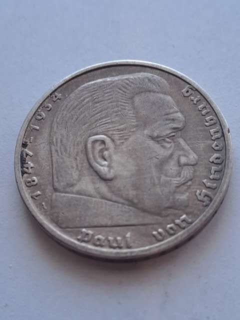 Niemcy 5 Marek Hindenburg 1936 r A