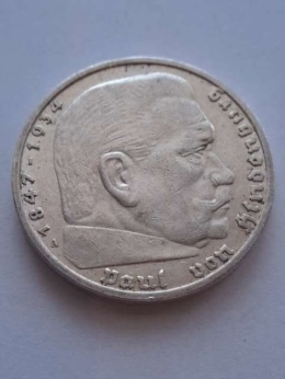 Niemcy 5 Marek Hindenburg 1936 r A