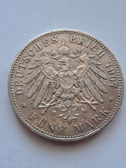 Niemcy 5 Marek Prusy 1907 r