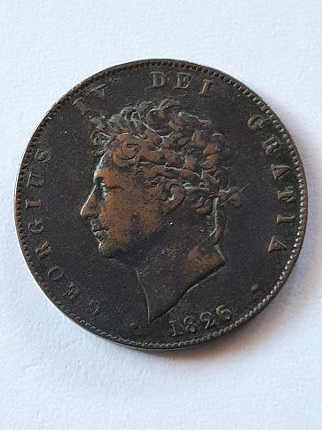 Wielka Brytania 1 Farthing 1826 r Wielka Brytania 1 Farthing 1826 r