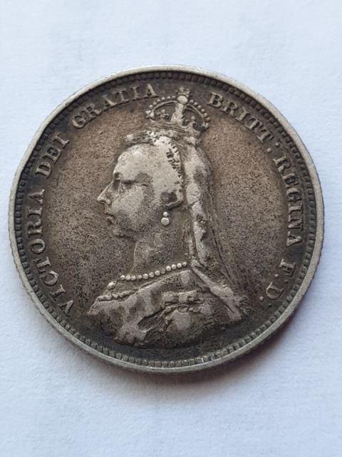 Wielka Brytania 1 Shillng 1887 r Wielka Brytania 1 Shillng 1887 r