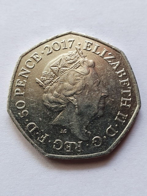 Wielka Brytania 50 Pence Benjamin Bunny 2017 r Wielka Brytania 50 Pence Benjamin Bunny 2017 r