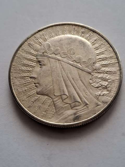 10 zł Głowa Kobiety 1932 r bez znaku