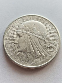 10 zł Głowa Kobiety 1932 r bez znaku