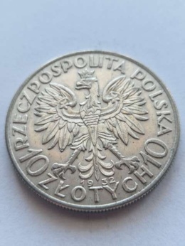 10 zł Głowa Kobiety 1932 r bez znaku