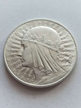 10 zł Głowa Kobiety 1933 r