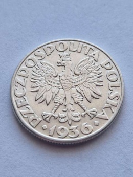2 zł Żaglowiec 1936 r