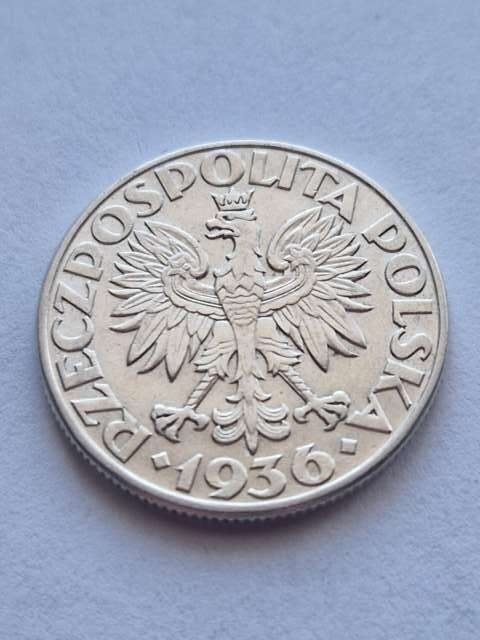 2 zł Żaglowiec 1936 r