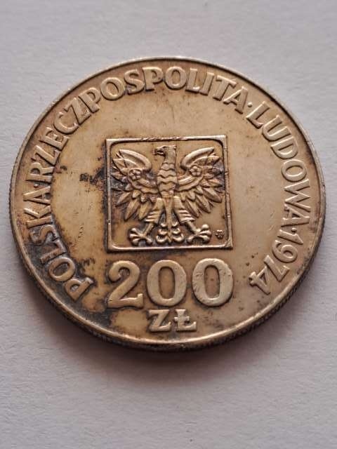 200 zł Mapka 1974 r