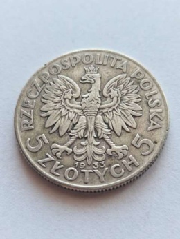 5 zł Głowa Kobiety 1933 r