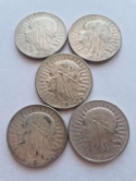 5 zł Głowa Kobiety 1933-34 r 5 szt