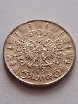 5 zł Józef Piłsudski 1934 r