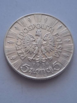 5 zł Józef Piłsudski 1936 r