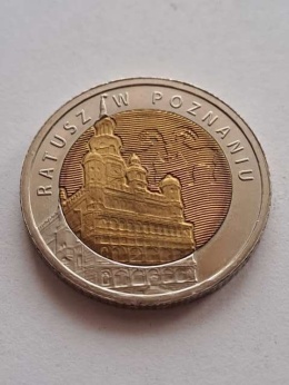 5 zł Ratusz w Poznaniu 2015 r
