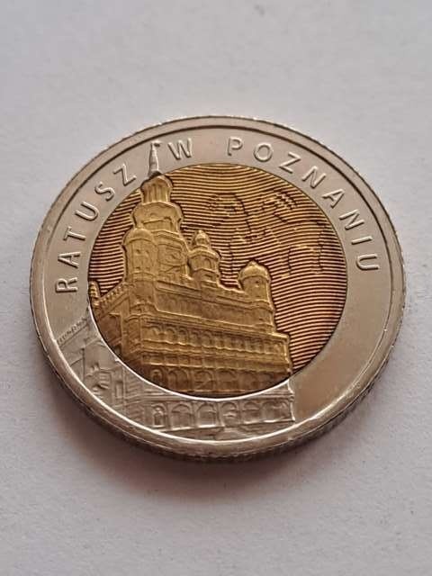 5 zł Ratusz w Poznaniu 2015 r