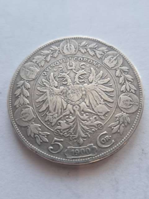 Austria 5 Koron Franciszek Józef I 1900 r