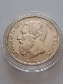 Belgia 5 Franków Leopold II 1873 r