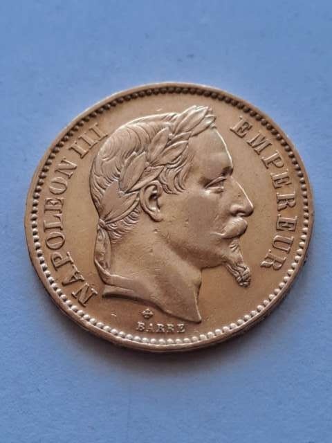 Francja 20 Franków Napoleon III 1866 r