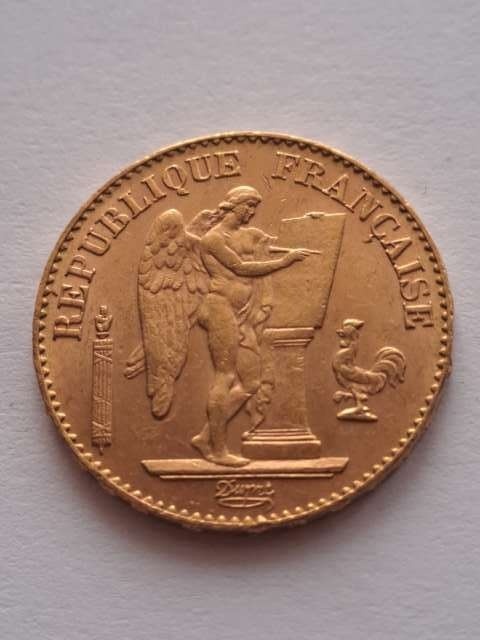 Francja 20 Franków Anioł 1897 r