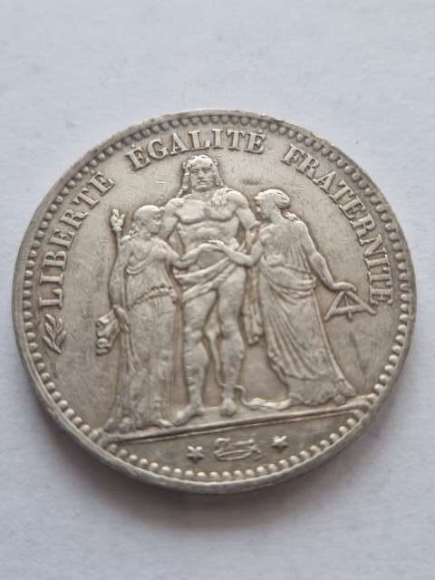 Francja 5 Franków Herkules 1875 r