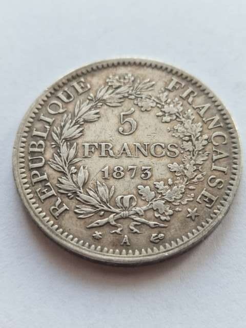 Francja 5 Franków Herkules 1873 r