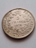 Francja 5 Franków Herkules 1875 r