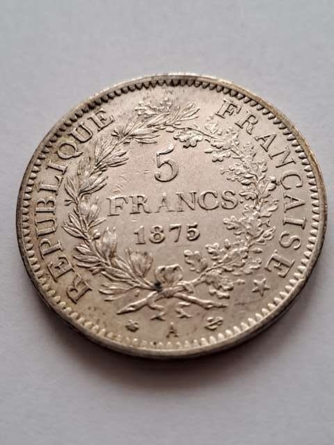 Francja 5 Franków Herkules 1875 r