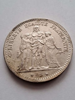 Francja 5 Franków Herkules 1875 r