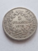Francja 5 Franków Herkules 1873 r
