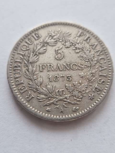 Francja 5 Franków Herkules 1873 r