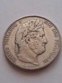 Francja 5 Franków Louis Philippe I 1848 r
