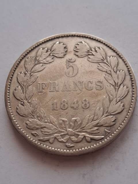 Francja 5 Franków Louis Philippe I 1848 r