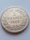 Francja 5 Franków Louis Philippe I 1838 r