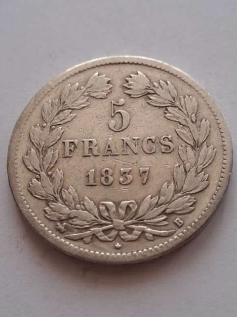 Francja 5 Franków Louis Philippe I 1837 r