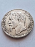 Francja 5 Franków Napoleon III 1867 r
