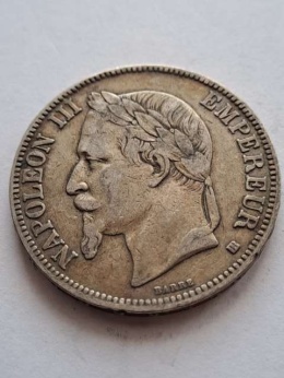 Francja 5 Franków Napoleon III 1868 r