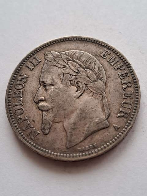 Francja 5 Franków Napoleon III 1868 r