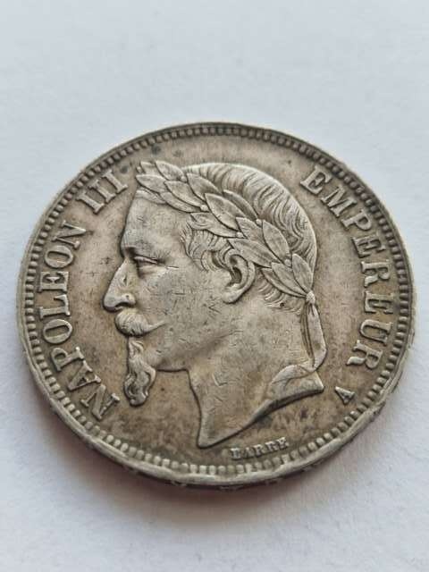 Francja 5 Franków Napoleon III 1867 r