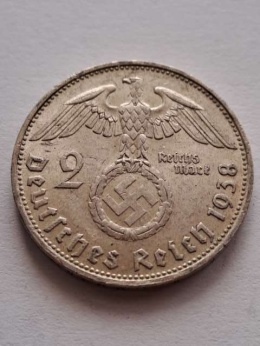 Niemcy 2 Marki Hindenburg 1938 r B
