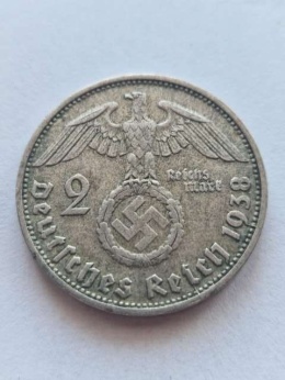 Niemcy 2 Marki Hindenburg 1938 r D