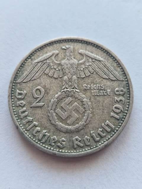 Niemcy 2 Marki Hindenburg 1938 r D