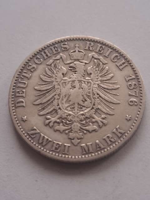 Niemcy 2 Marki Prusy 1876 r C