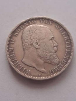 Niemcy 2 Marki Wuerttemberg 1904 r F