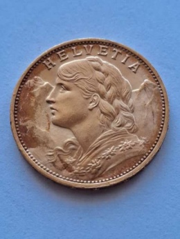 Szwajcaria 20 Franków 1927 r B