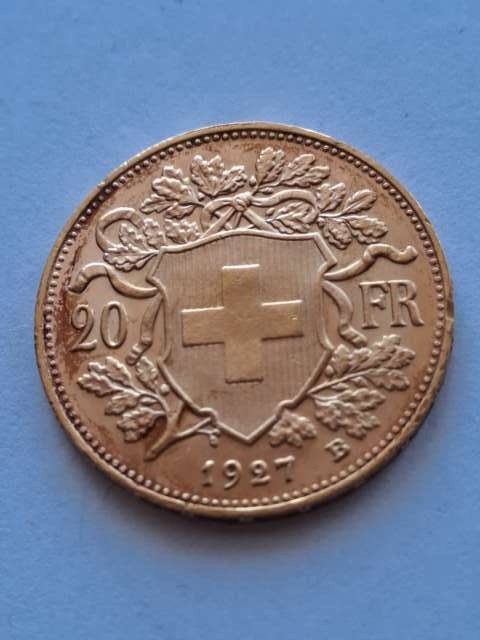 Szwajcaria 20 Franków 1927 r B