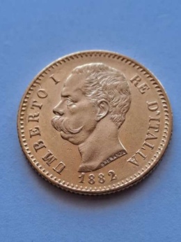 Włochy 20 Lirów Umberto I 1882 r