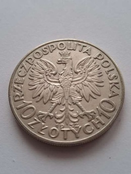 10 zł Głowa Kobiety 1932 r bez znaku