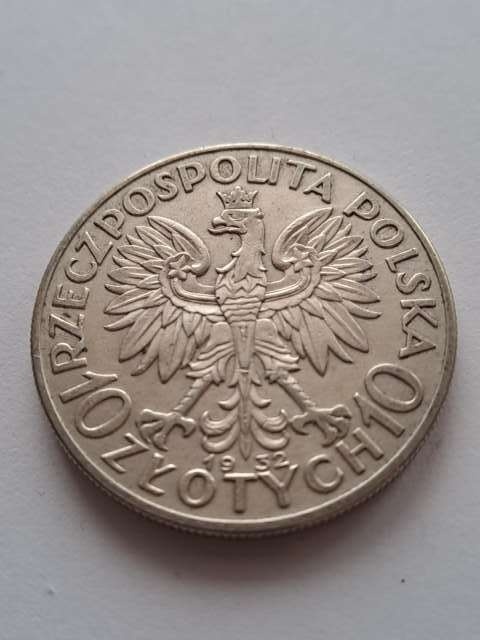 10 zł Głowa Kobiety 1932 r bez znaku