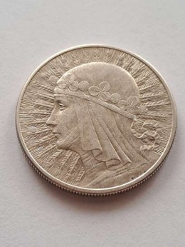 10 zł Głowa Kobiety 1932 r bez znaku